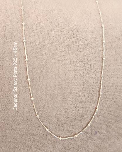 Luna Nueva Creciente - Cadena Acero Quirúrgico o plata 925