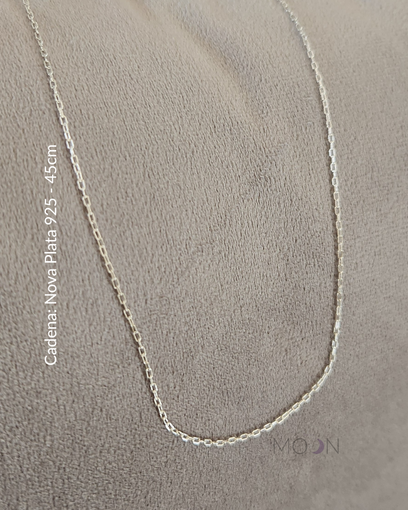 Luna Vieja Menguante + Cadena de acero quirúrgico o plata 925