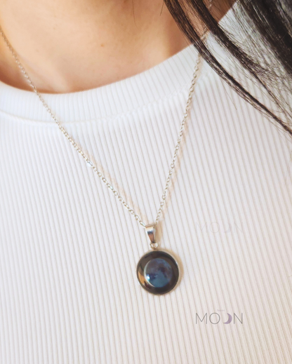 Luna Nueva Creciente - Cadena Acero Quirúrgico o plata 925