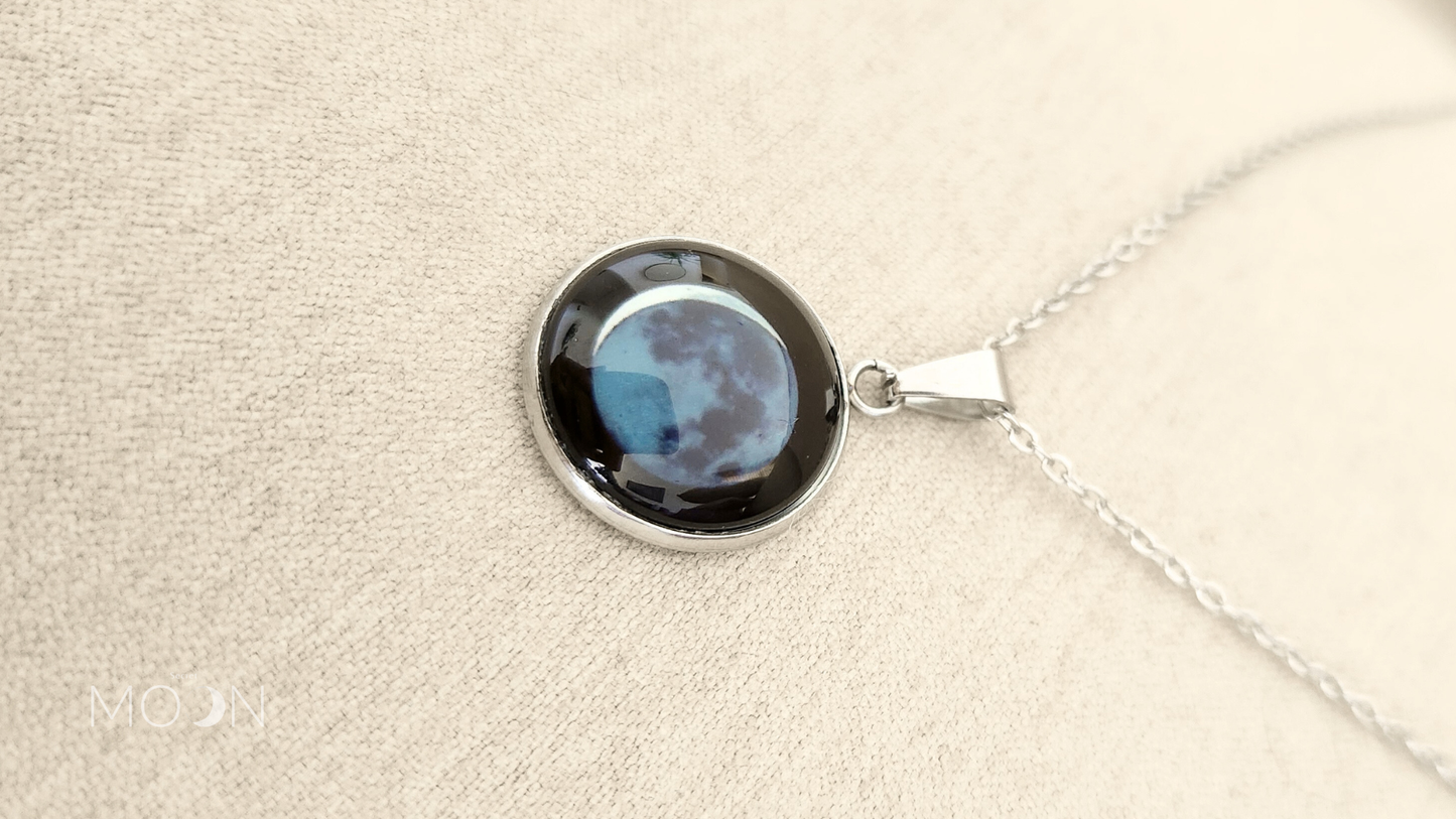 Luna Nueva Creciente - Cadena Acero Quirúrgico o plata 925