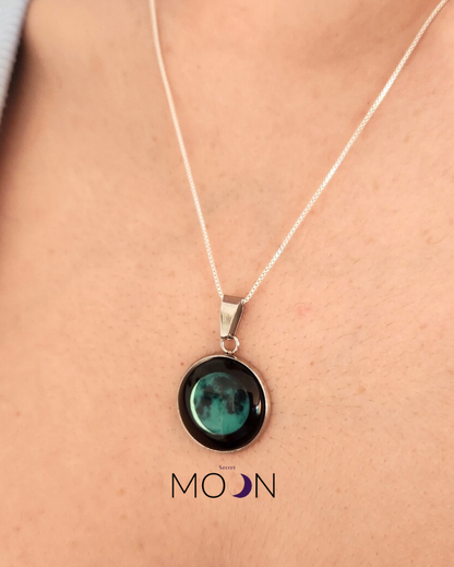 Luna Nueva Creciente - Cadena Acero Quirúrgico o plata 925