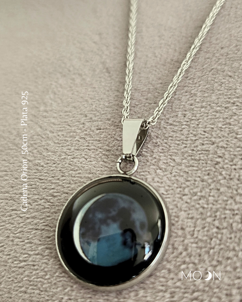 Luna Nueva Creciente - Cadena Acero Quirúrgico o plata 925