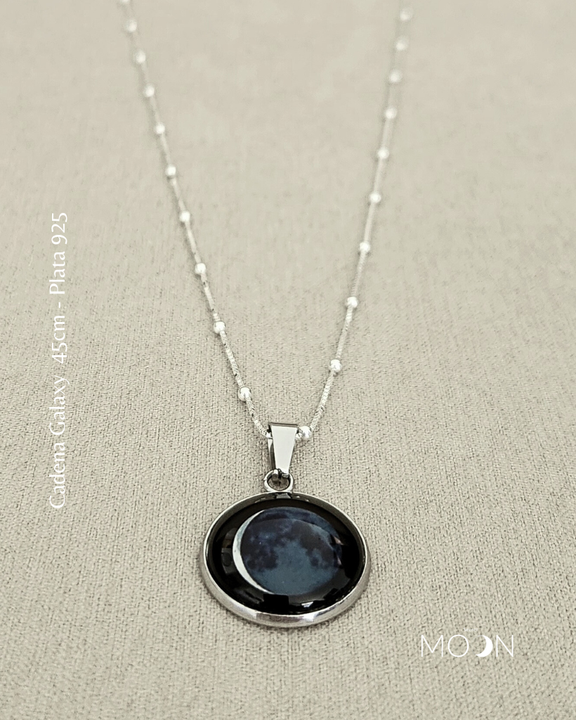 Luna Nueva Creciente - Cadena Acero Quirúrgico o plata 925