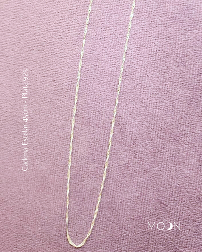 Luna Vieja Menguante + Cadena de acero quirúrgico o plata 925